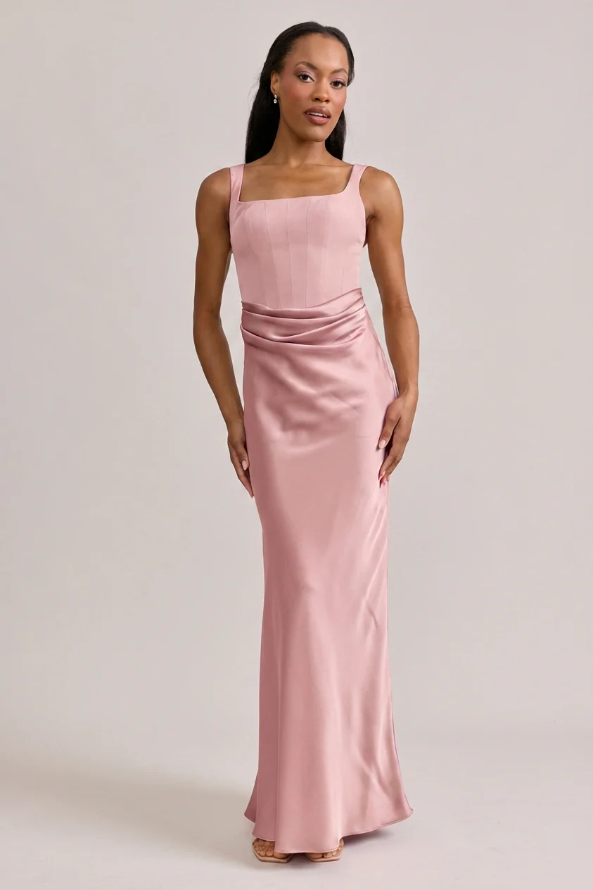 Marlowe Satin + Crepe Dress | Made To Order - Image 58