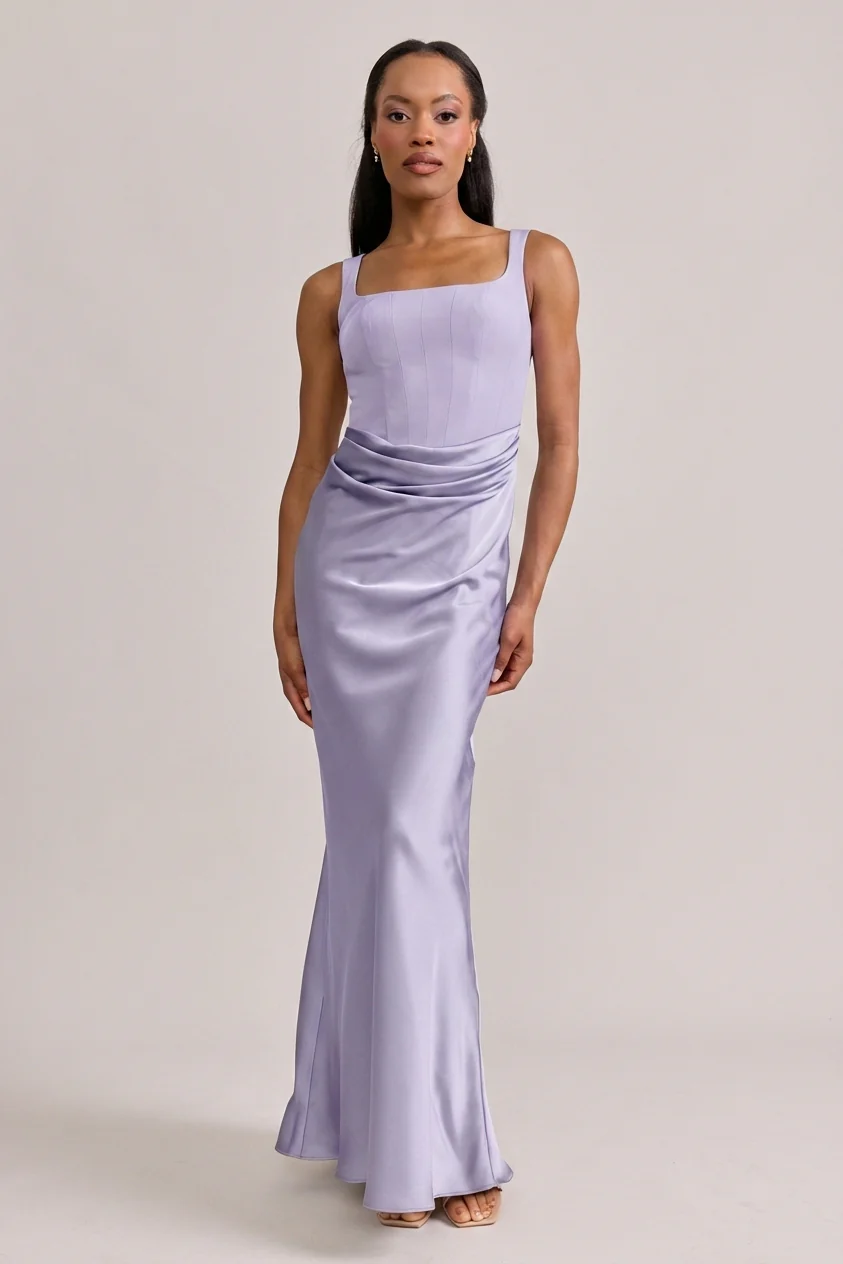 Marlowe Satin + Crepe Dress | Made To Order - Image 6