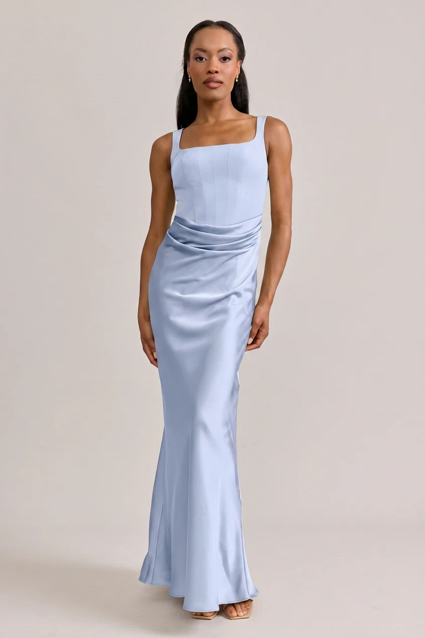 Marlowe Satin + Crepe Dress | Made To Order - Image 7
