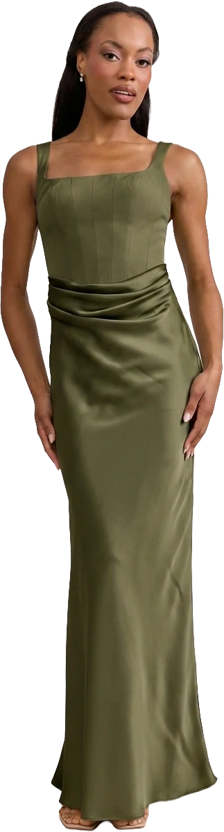 Marlowe Satin + Crepe Dress | Made To Order - Image 76