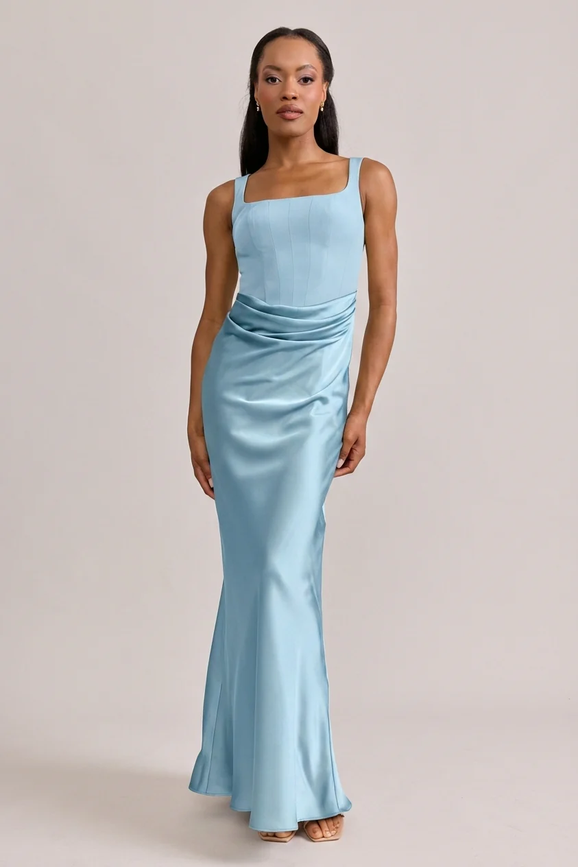 Marlowe Satin + Crepe Dress | Made To Order - Image 8