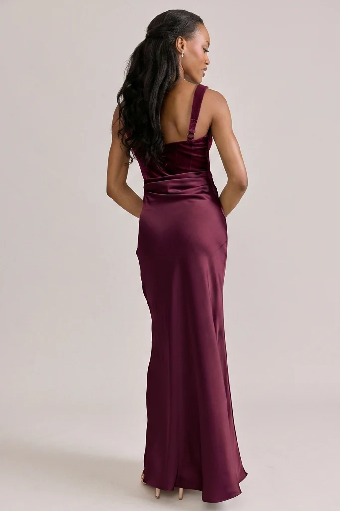 Marlowe Satin + Velvet Dress | Made To Order - Image 13