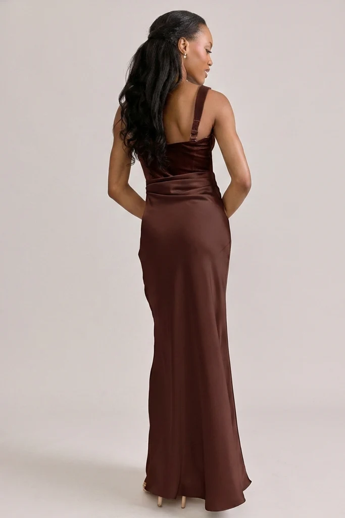 Marlowe Satin + Velvet Dress | Made To Order - Image 15