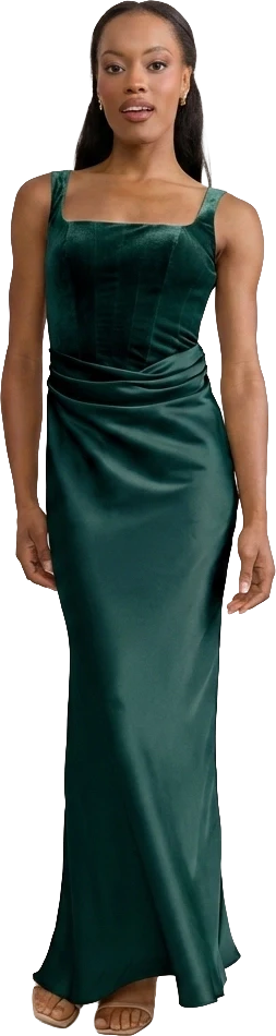 Marlowe Satin + Velvet Dress | Made To Order - Image 20