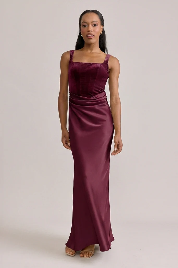 Marlowe Satin + Velvet Dress | Made To Order - Image 6