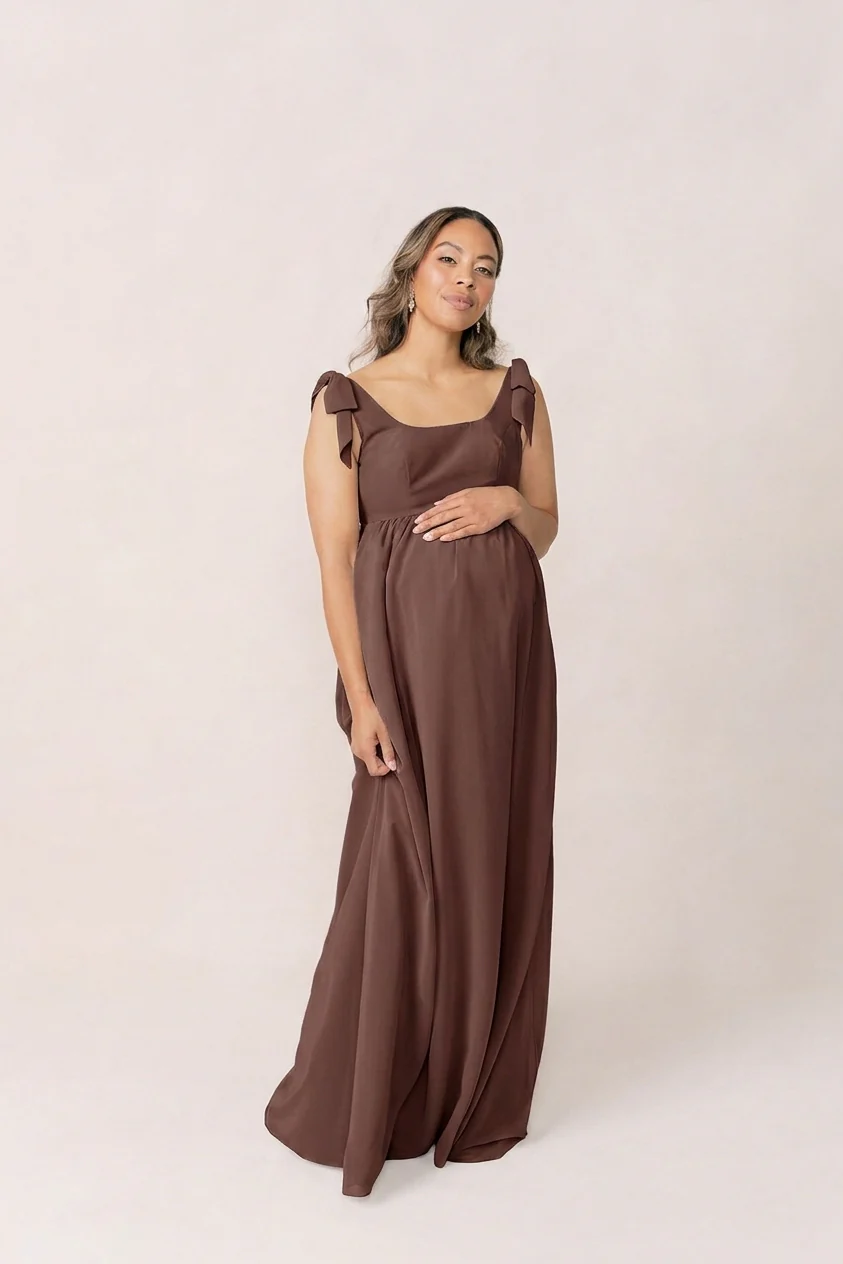 Maternity Bowie Chiffon Dress | Made To Order - Image 110