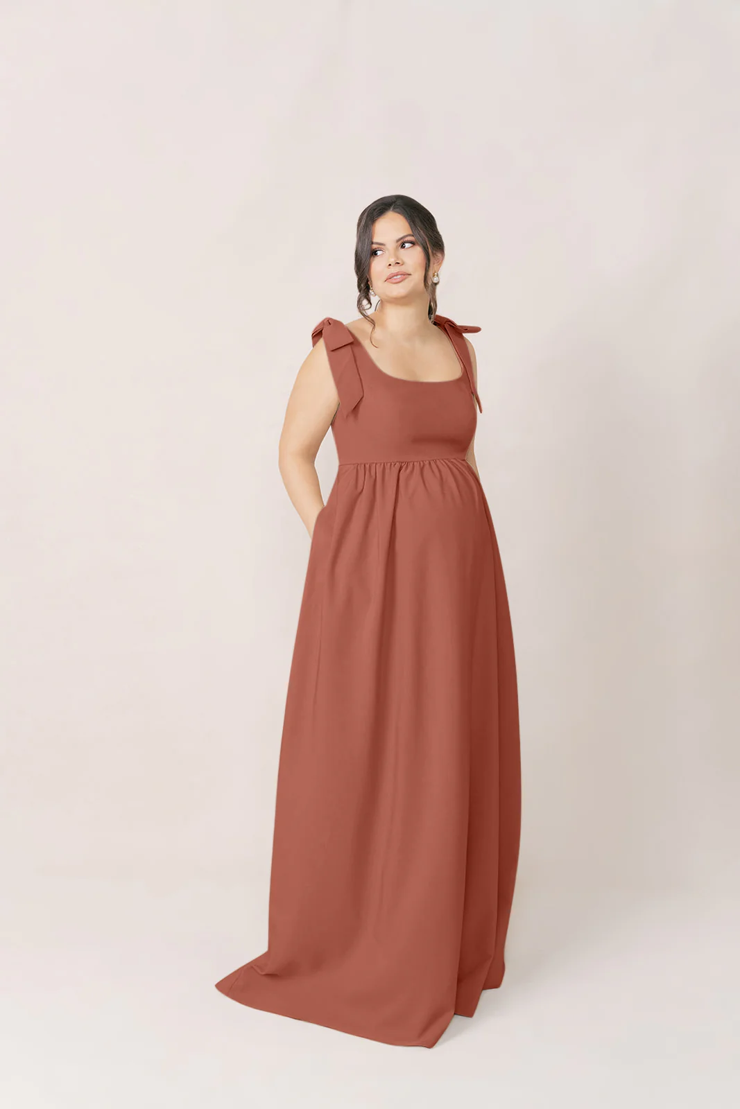 Maternity Bowie Crepe Dress | Made To Order - Image 9