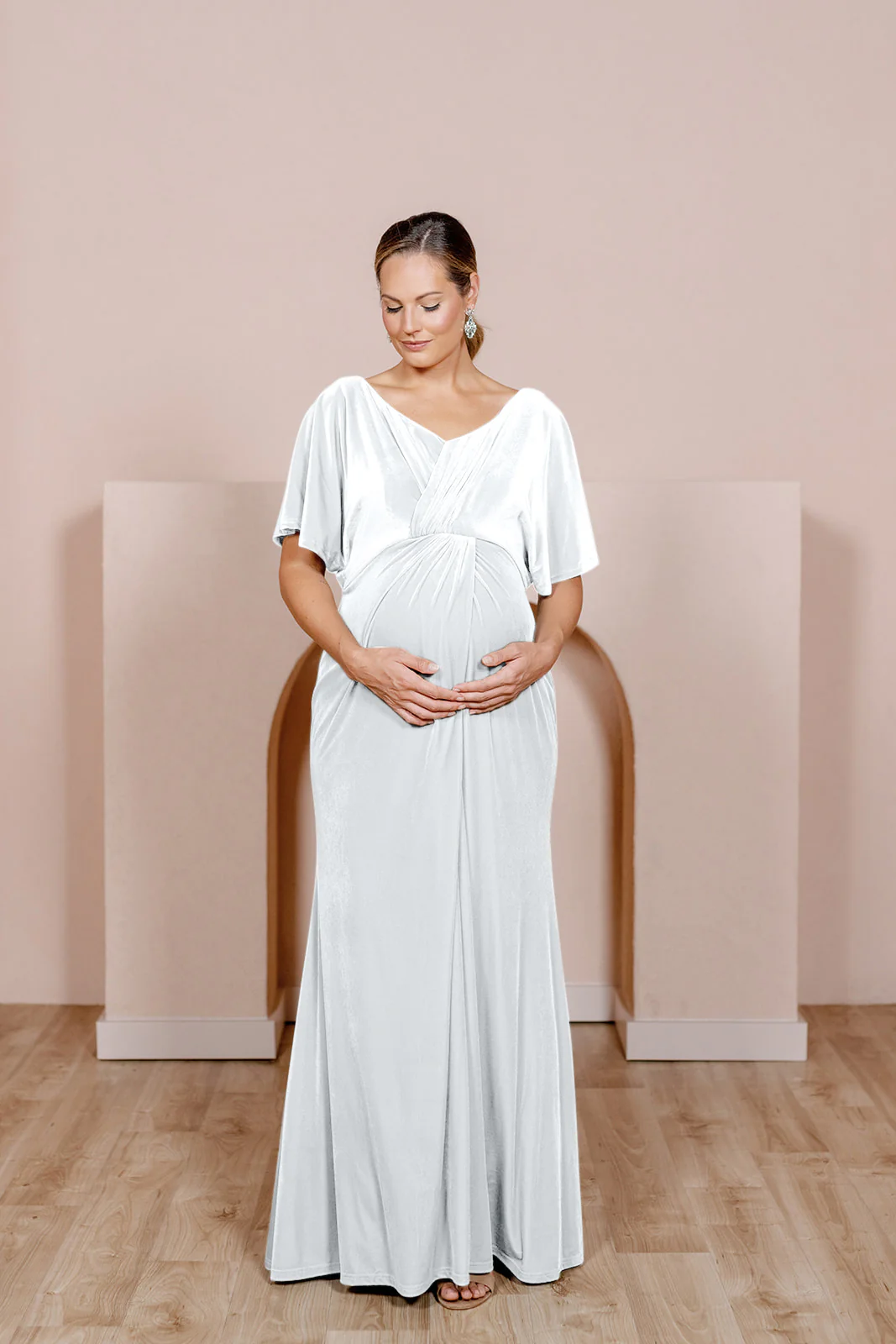 Maternity Gwen Velvet Dress | Made To Order - Image 15
