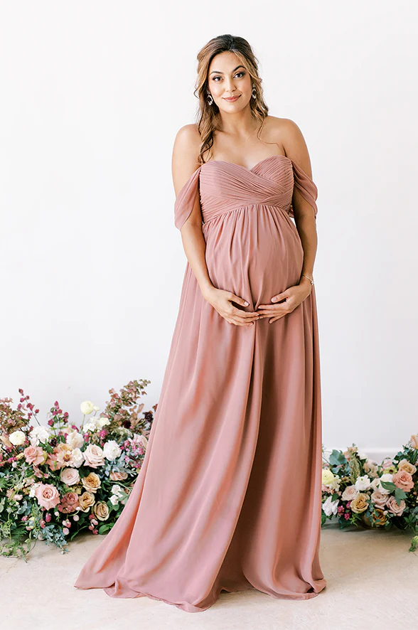 Maternity Kennedy Chiffon Convertible Dress | Made To Order
