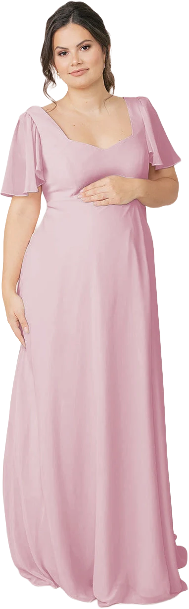 Maternity Madeline Convertible Chiffon Dress | Made To Order - Image 112