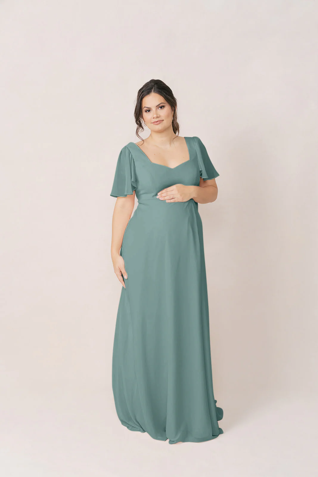 Maternity Madeline Convertible Chiffon Dress | Made To Order - Image 35