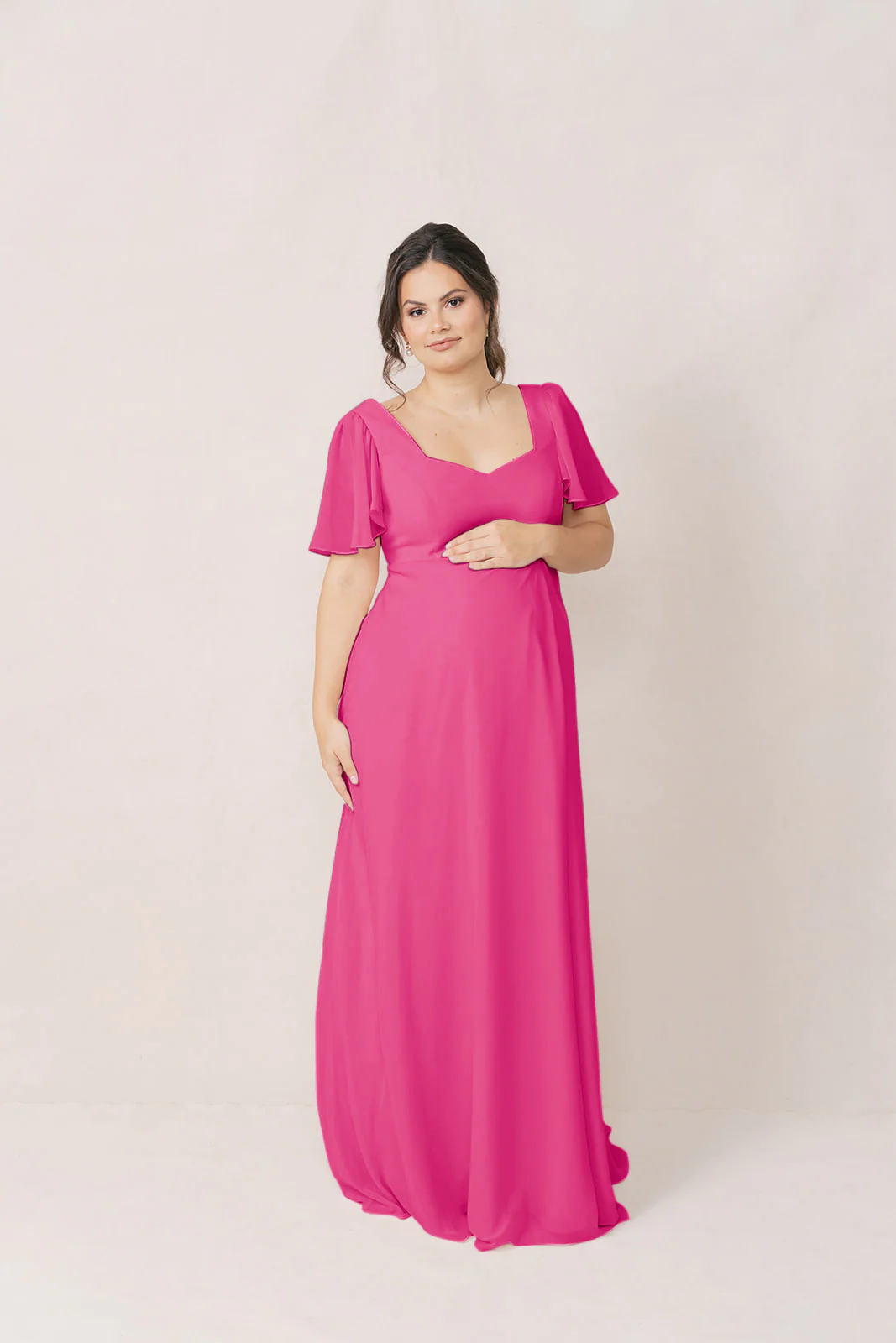 Maternity Madeline Convertible Chiffon Dress | Made To Order - Image 53
