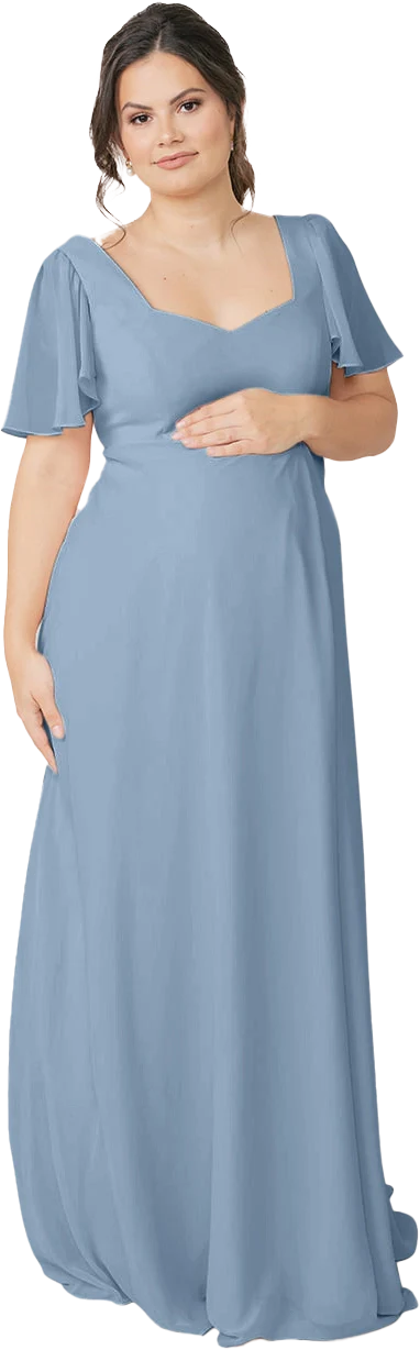 Maternity Madeline Convertible Chiffon Dress | Made To Order - Image 71