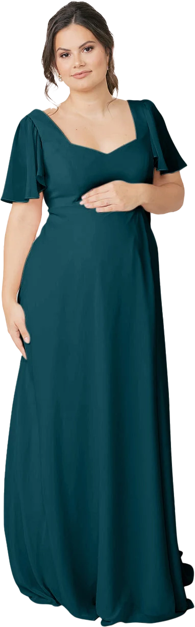 Maternity Madeline Convertible Chiffon Dress | Made To Order - Image 73