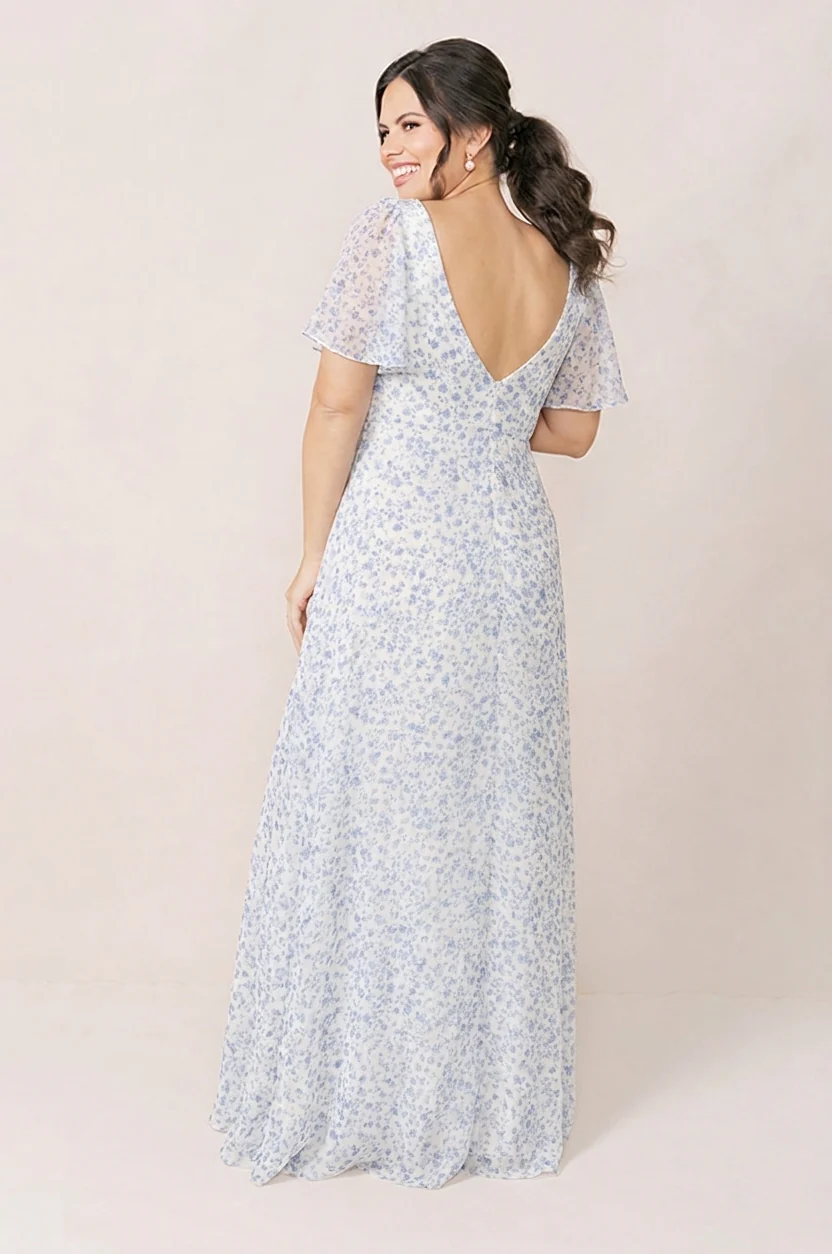 Maternity Madeline Convertible Chiffon Floral Print Dress | Made To Order - Image 18