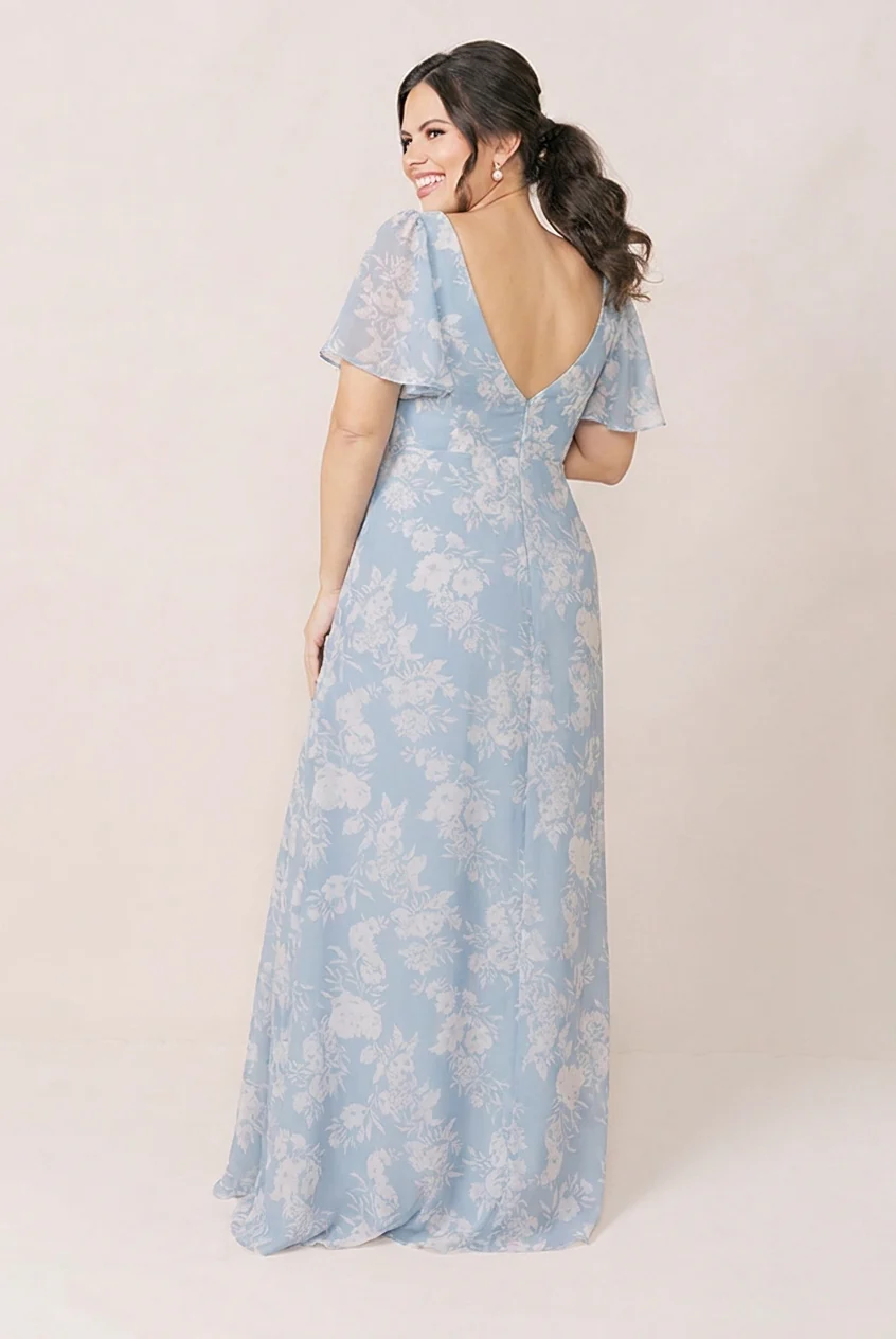 Maternity Madeline Convertible Chiffon Floral Print Dress | Made To Order - Image 38