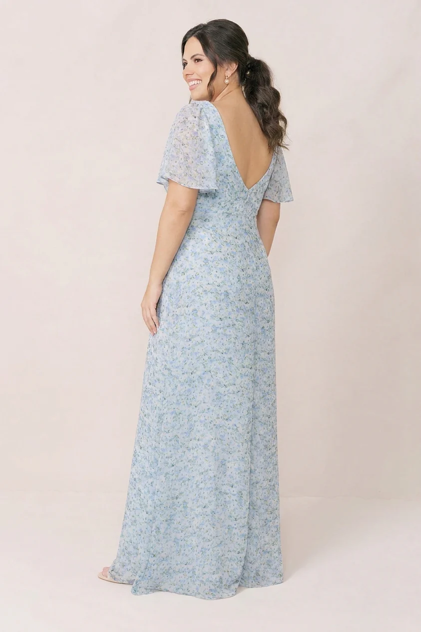 Maternity Madeline Convertible Chiffon Floral Print Dress | Made To Order - Image 44