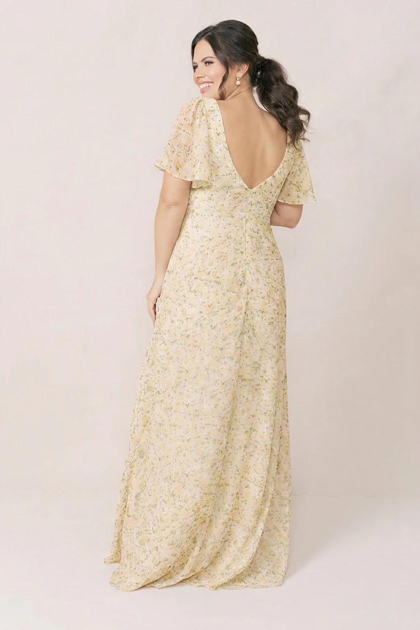 Maternity Madeline Convertible Chiffon Floral Print Dress | Made To Order - Image 46