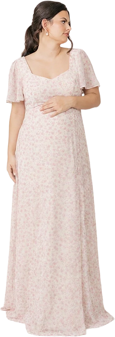 Maternity Madeline Convertible Chiffon Floral Print Dress | Made To Order - Image 61