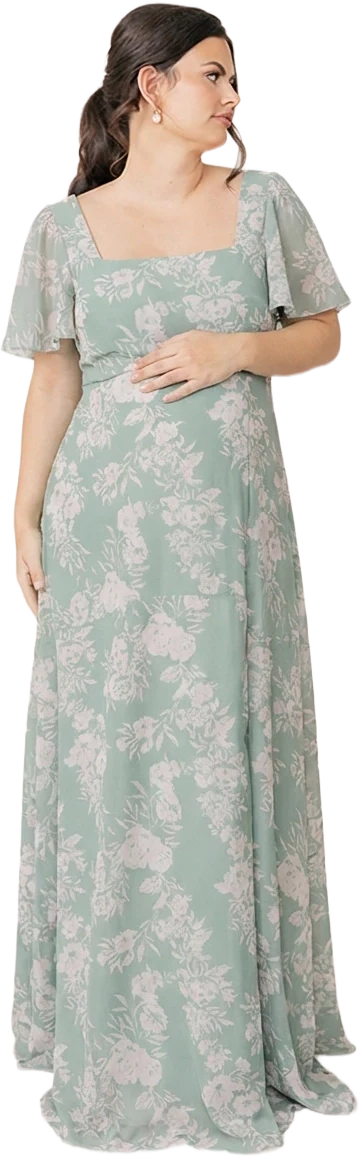 Maternity Madeline Convertible Chiffon Floral Print Dress | Made To Order - Image 62