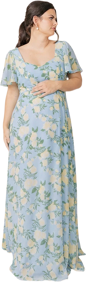 Maternity Madeline Convertible Chiffon Floral Print Dress | Made To Order - Image 64