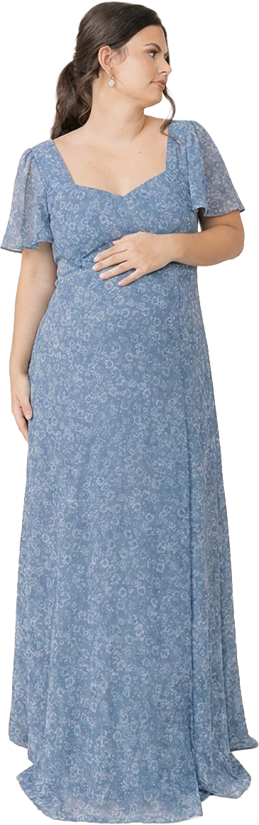 Maternity Madeline Convertible Chiffon Floral Print Dress | Made To Order - Image 65