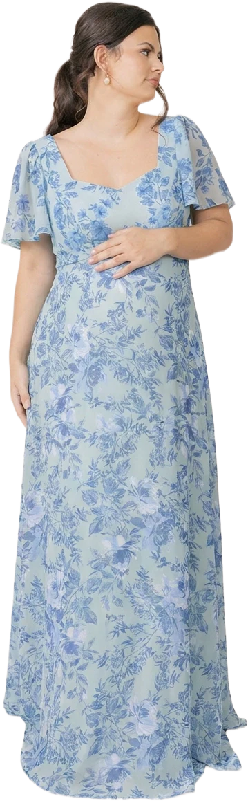 Maternity Madeline Convertible Chiffon Floral Print Dress | Made To Order - Image 72
