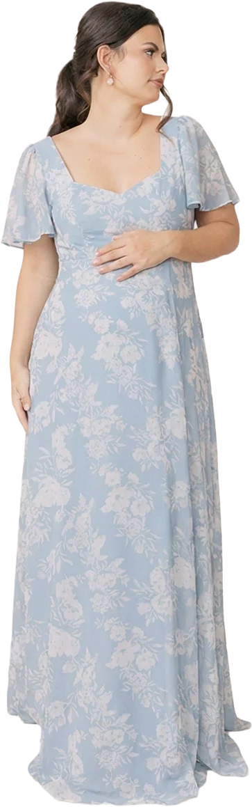 Maternity Madeline Convertible Chiffon Floral Print Dress | Made To Order - Image 75
