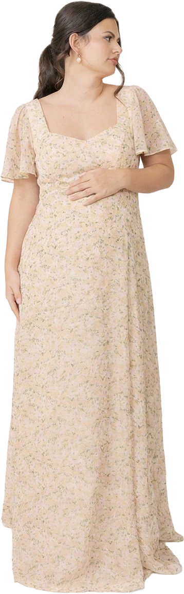 Maternity Madeline Convertible Chiffon Floral Print Dress | Made To Order - Image 77