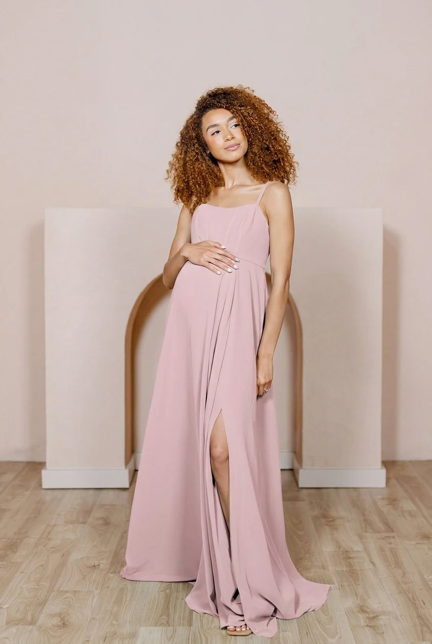 Maternity Nova Chiffon Dress | Made To Order - Image 112