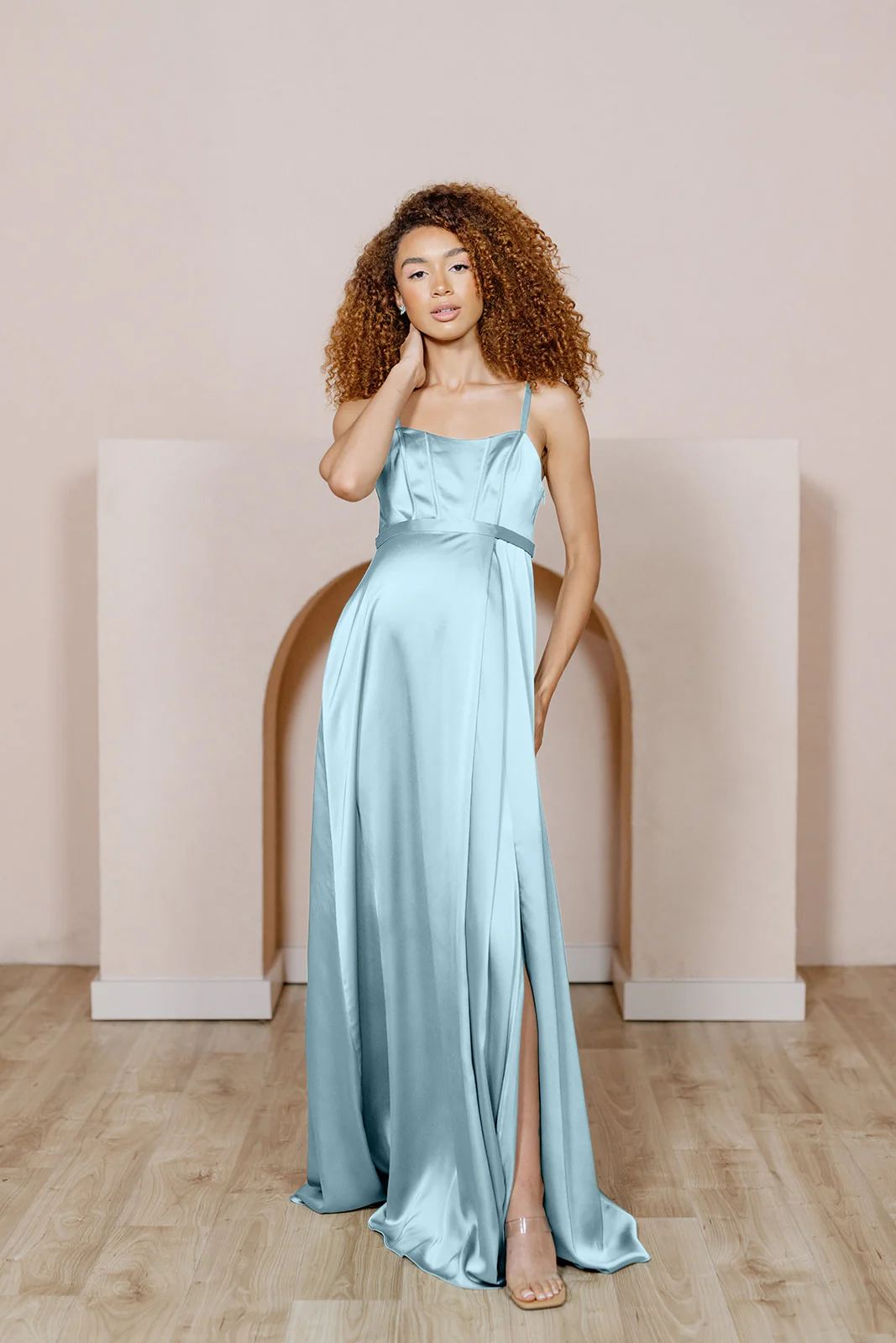 Maternity Nova Satin Dress | Made To Order - Image 17