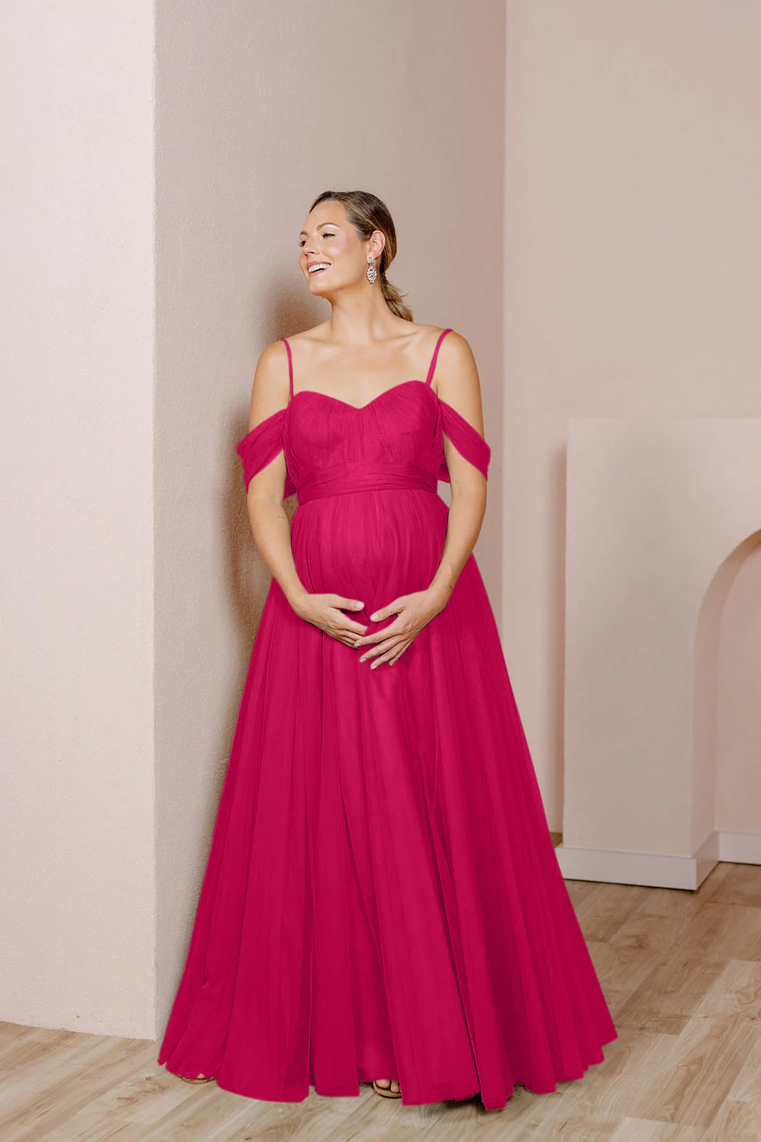 Maternity Rosalie Tulle Convertible Dress | Made To Order - Image 58