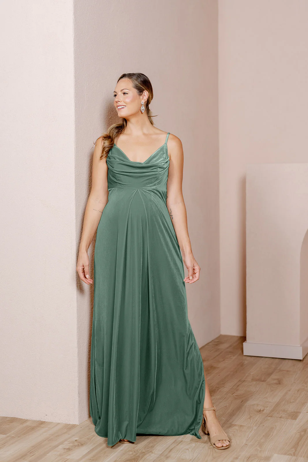 Maternity Skye Velvet Dress | Made To Order - Image 18