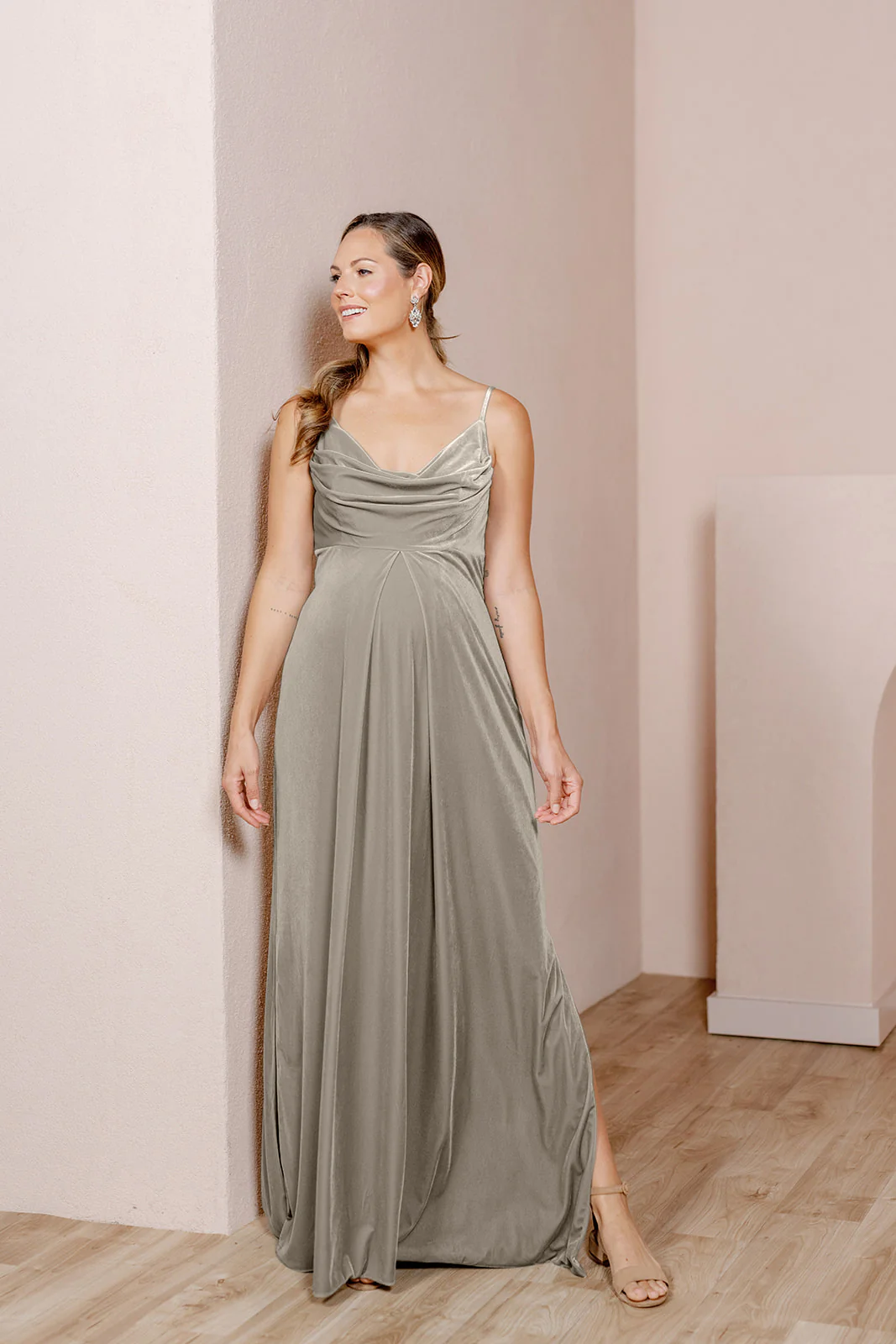 Maternity Skye Velvet Dress | Made To Order - Image 20