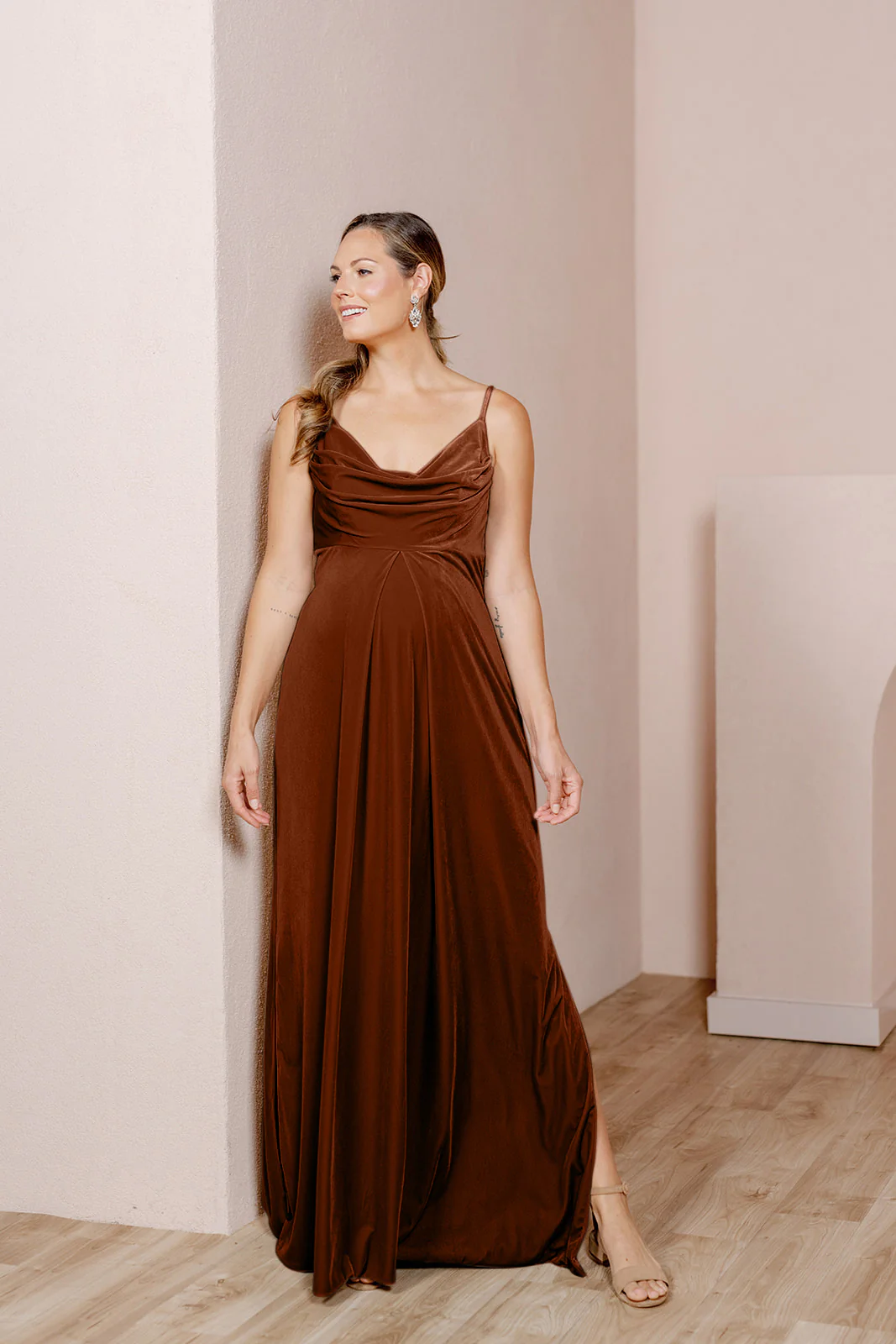 Maternity Skye Velvet Dress | Made To Order - Image 21