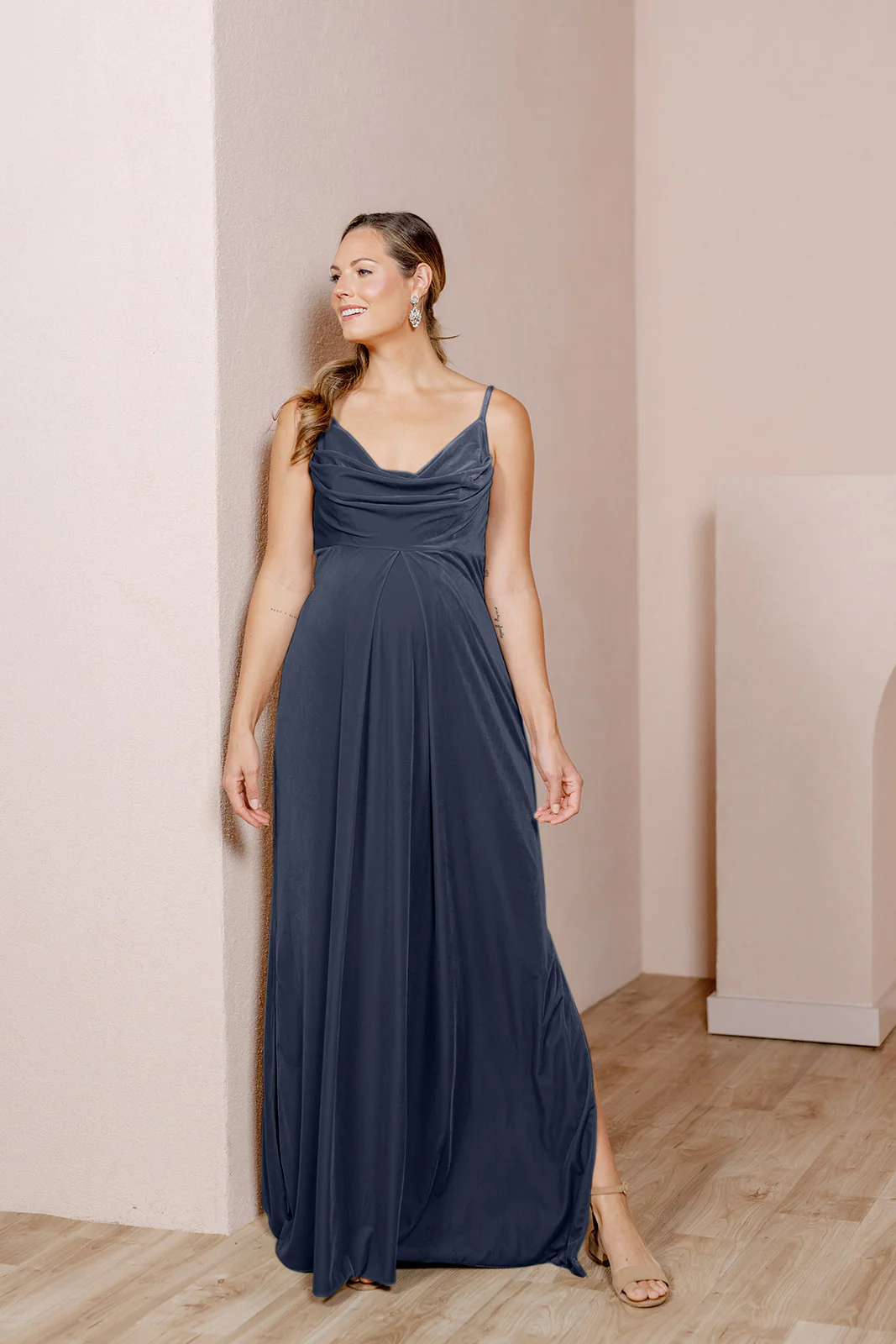 Maternity Skye Velvet Dress | Made To Order - Image 25