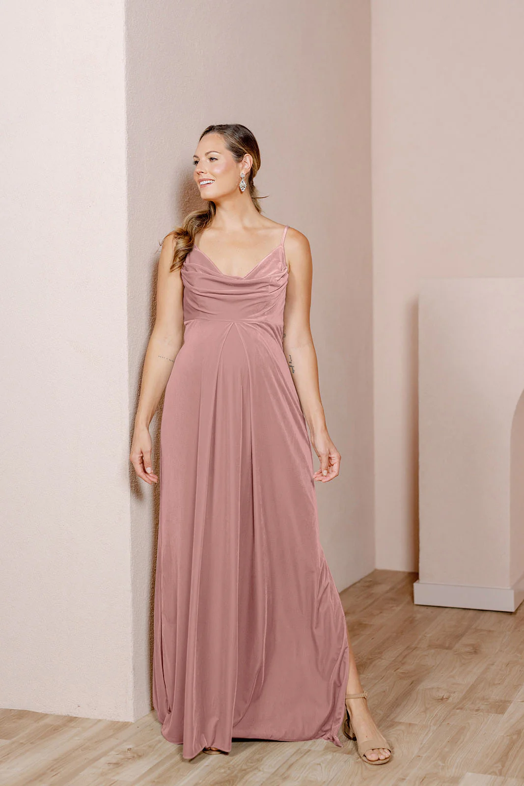 Maternity Skye Velvet Dress | Made To Order - Image 28