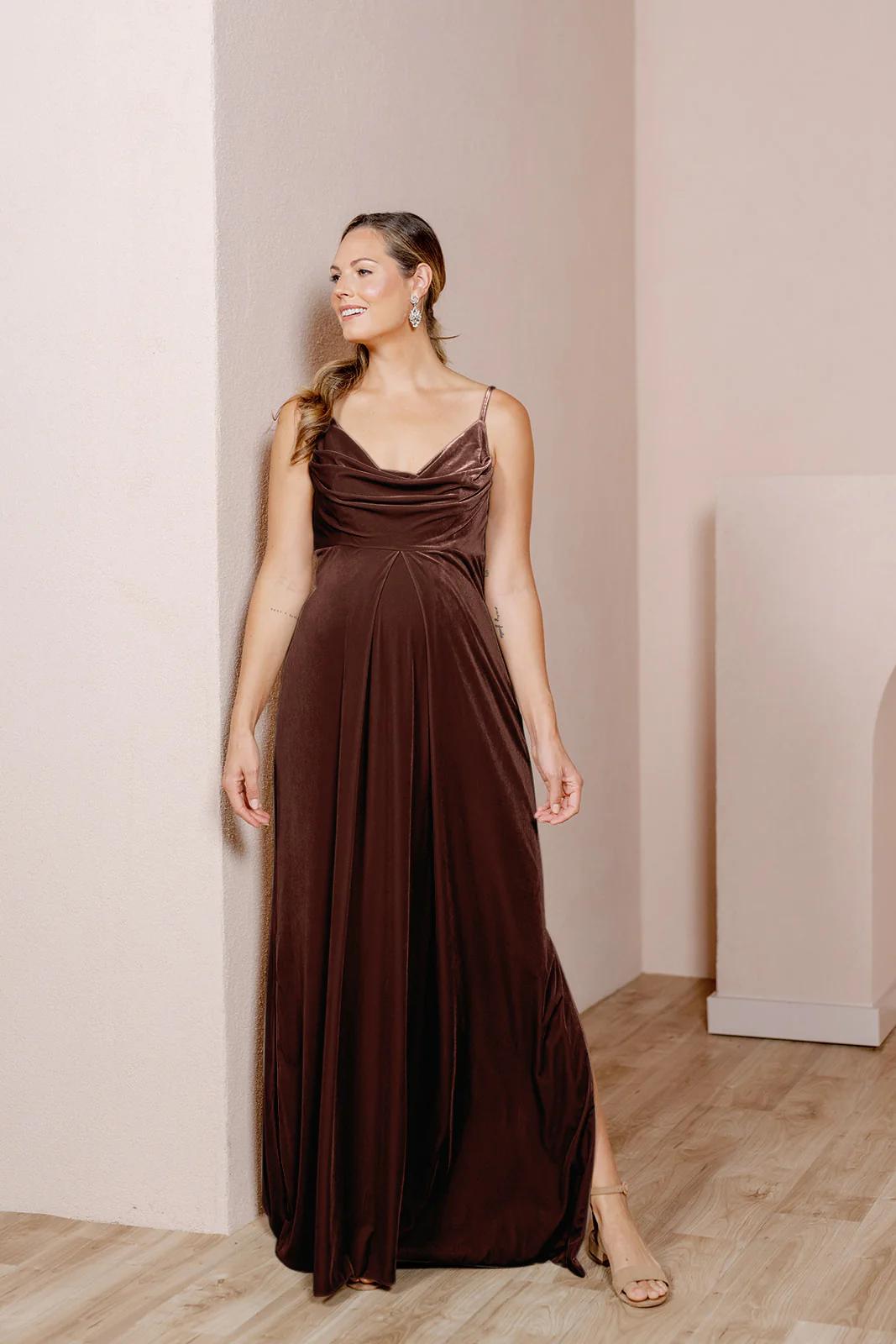 Maternity Skye Velvet Dress | Made To Order - Image 30