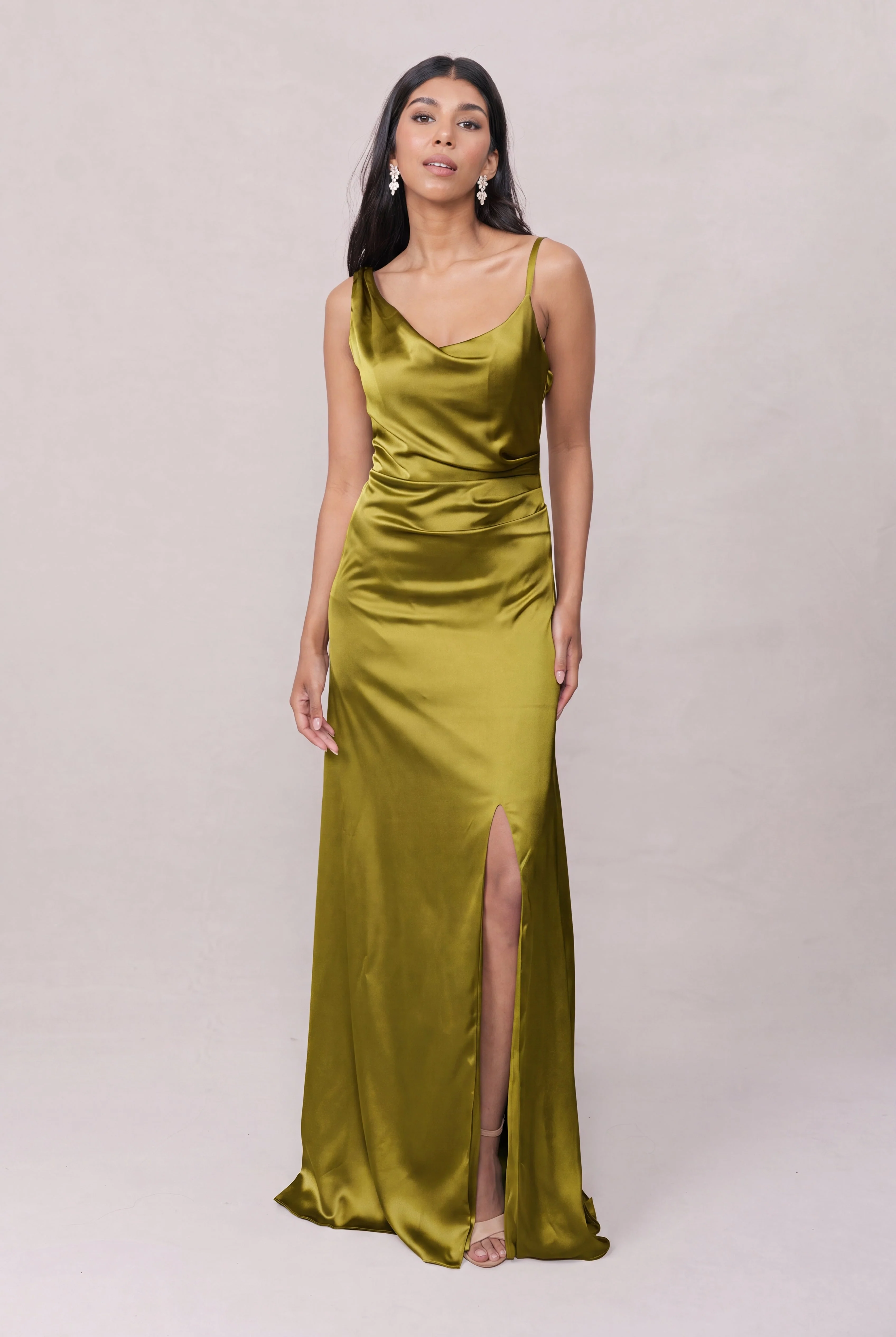 Maxine Satin Dress | Made To Order - Image 181