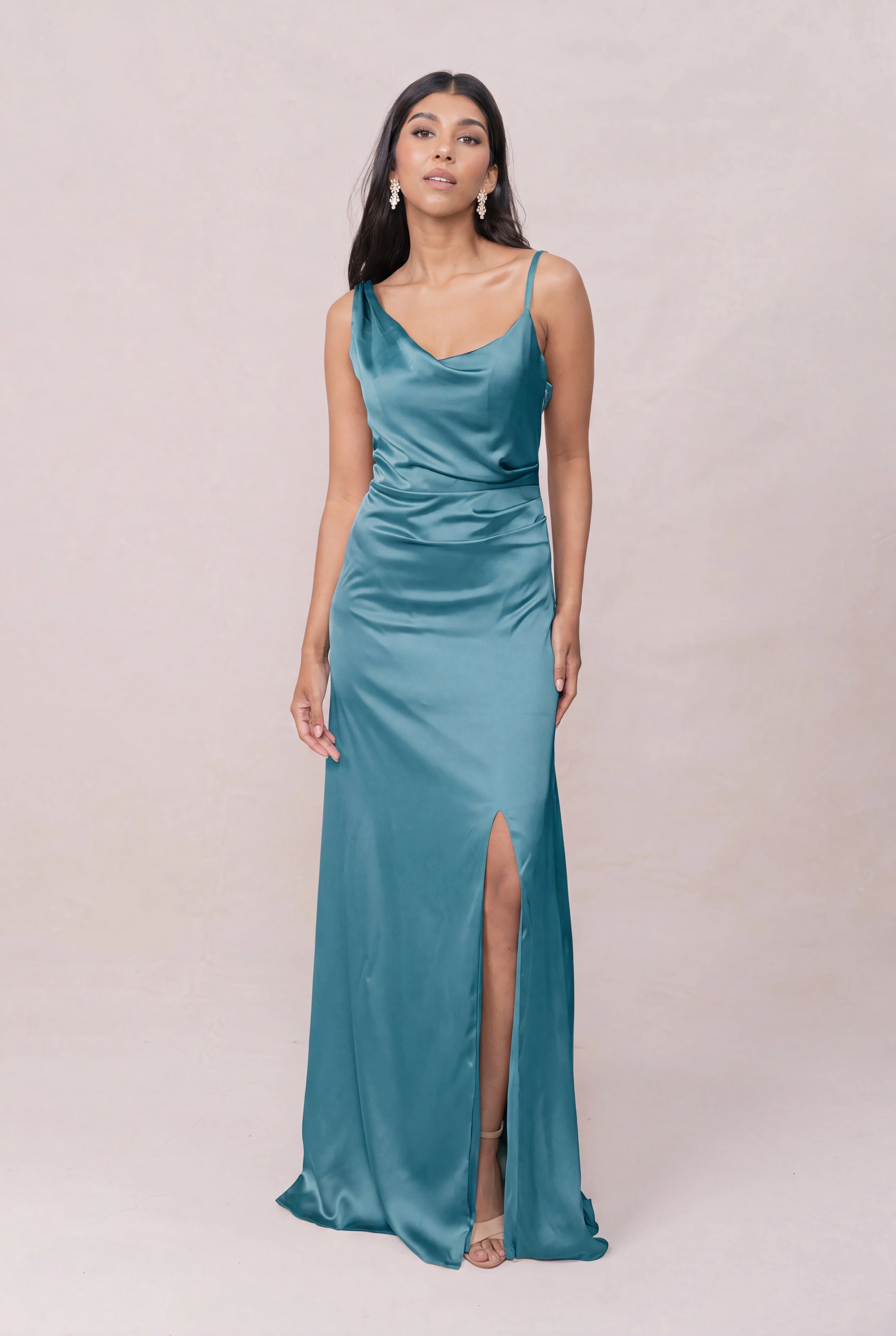 Maxine Satin Dress | Made To Order - Image 182