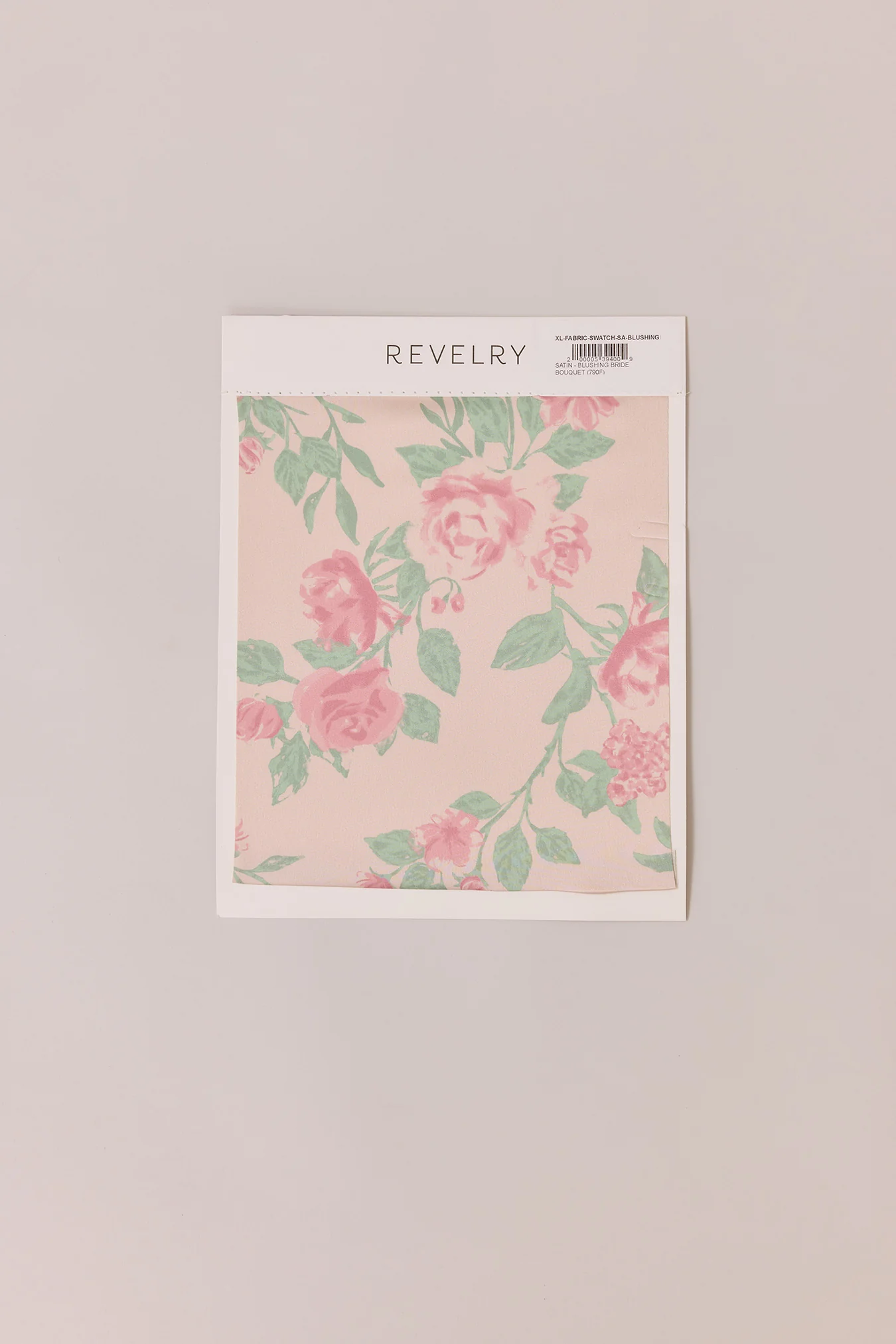 Satin Floral Print Mega Swatch | Ready To Ship | Blushing Bride Bouquet