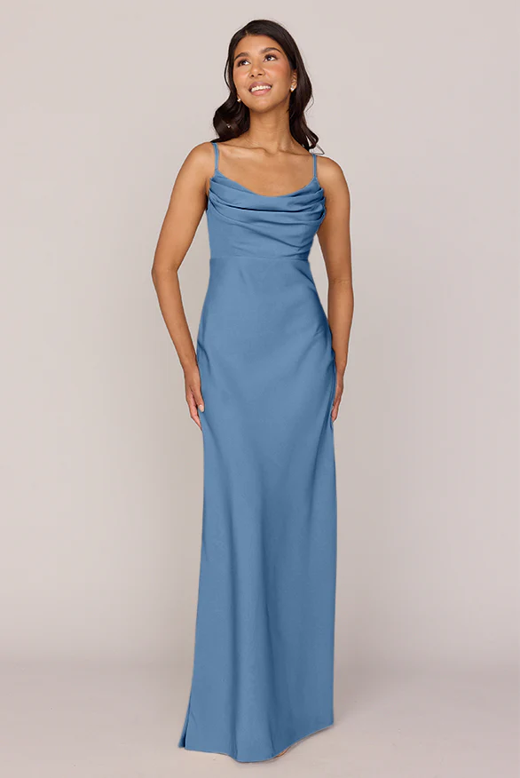 Crepe Mega Swatch | Ready To Ship | Dusty Blue - Image 2
