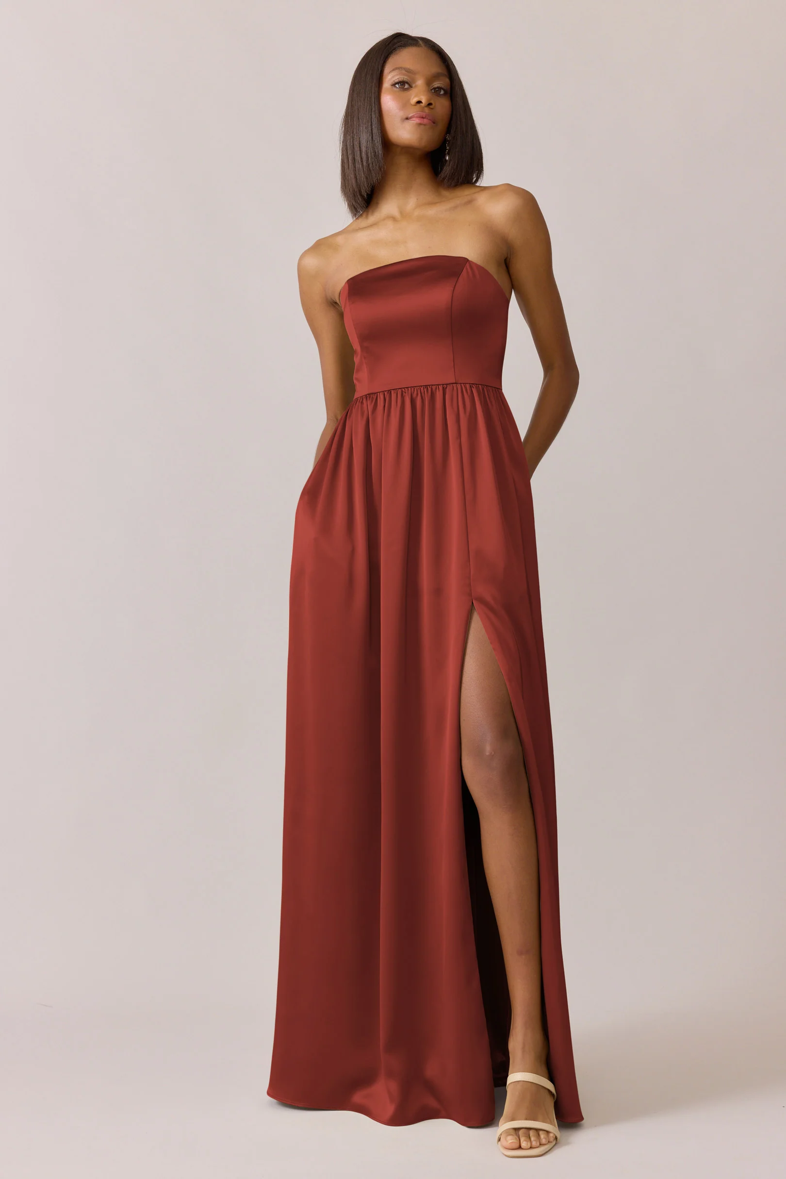 Satin Mega Swatch | Ready To Ship | Terracotta Rust - Image 2