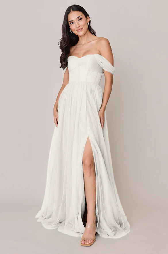 Tulle Mega Swatch | Ready To Ship | White Pearl - Image 2