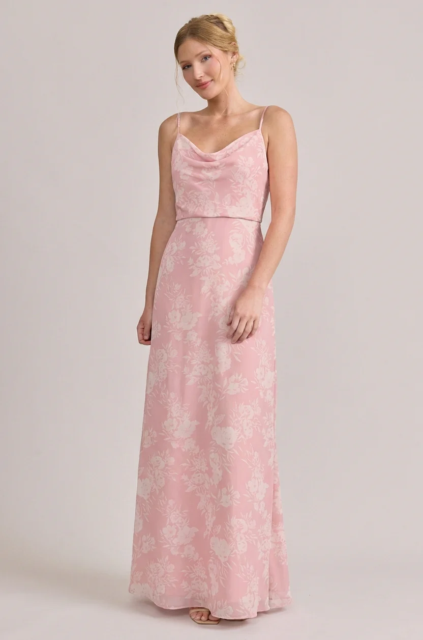 Nadia Chiffon Floral Print Dress | Made To Order - Image 57