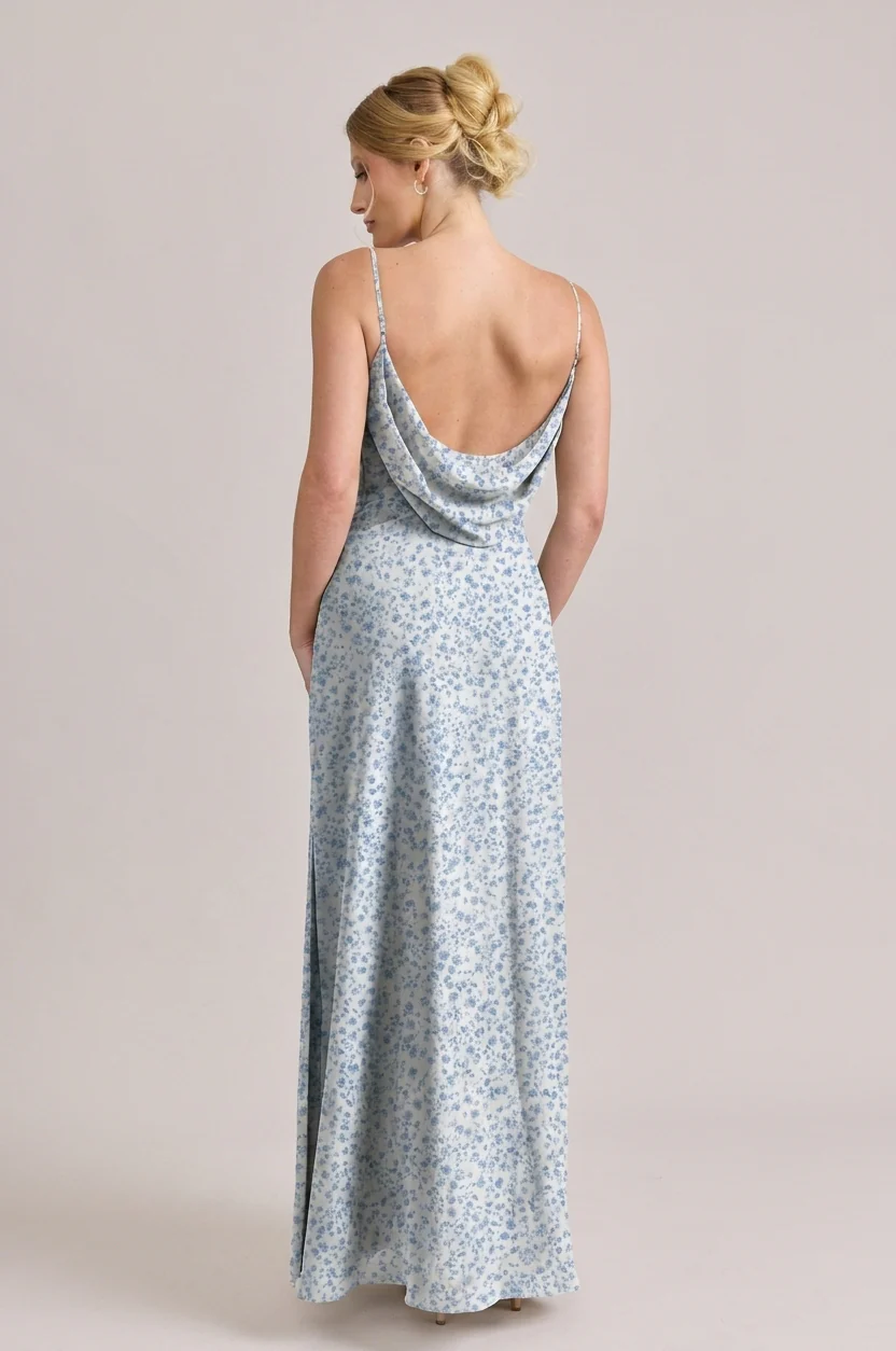 Nadia Chiffon Floral Print Dress | Made To Order - Image 63