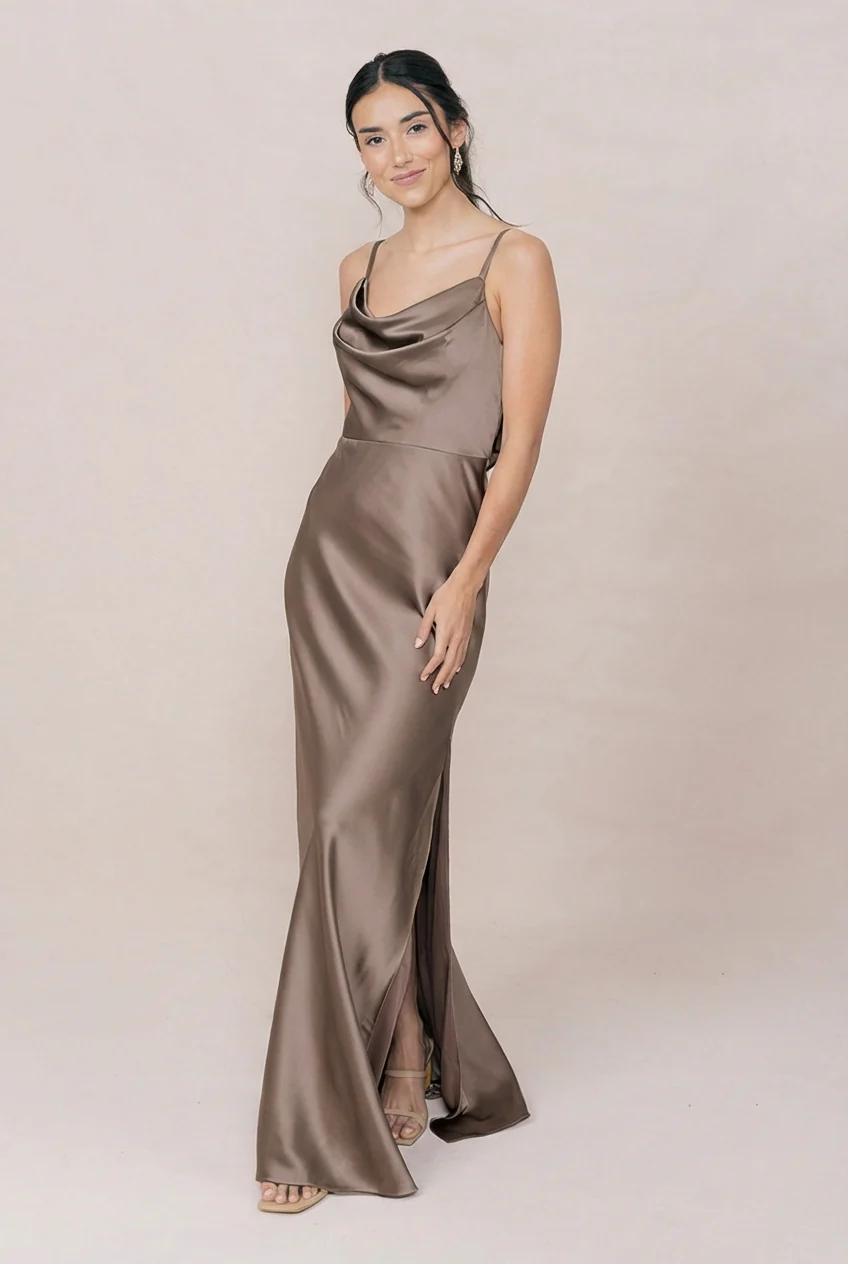 Nadia Satin Dress | Made To Order - Image 140