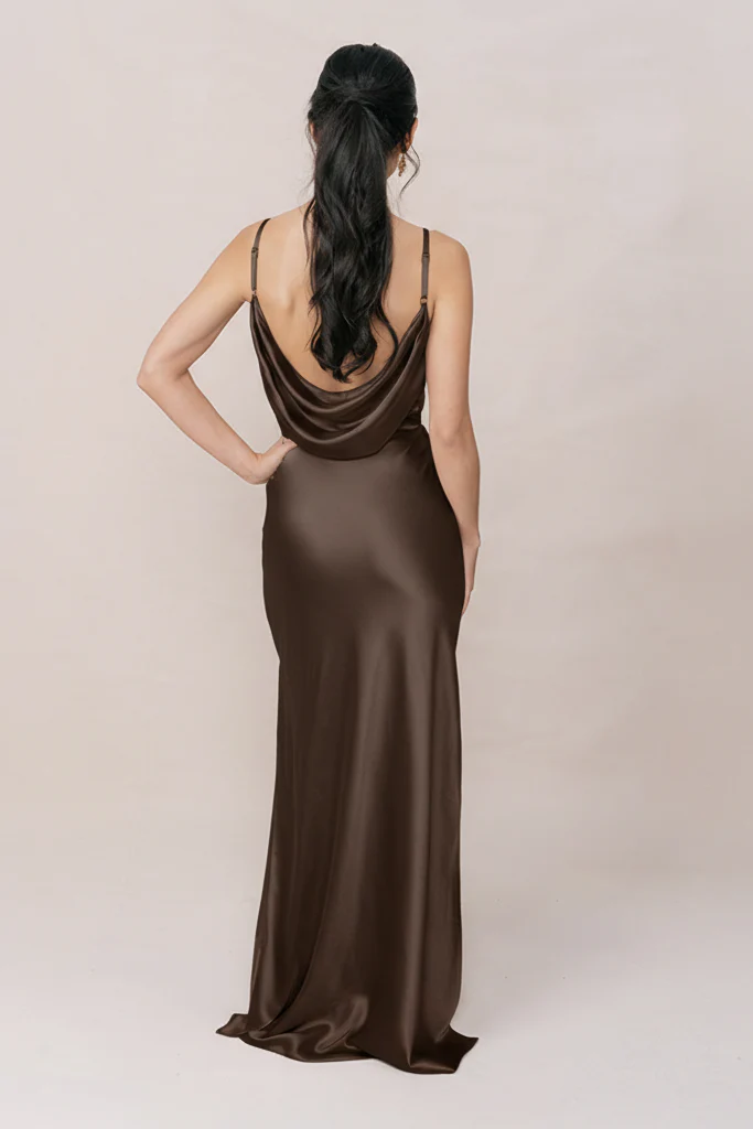 Jade Satin Dress | Made To Order - Image 170