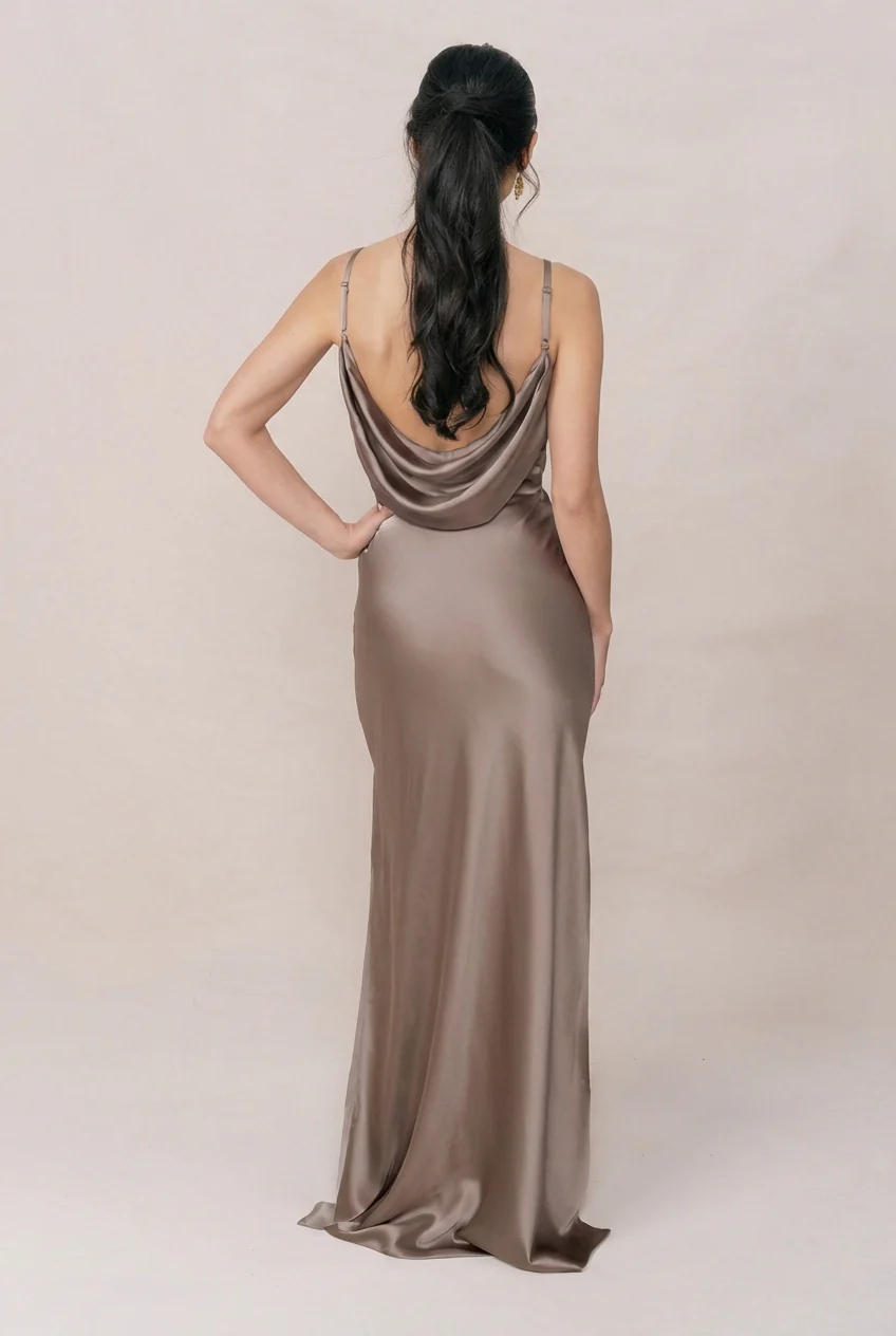 Nadia Satin Dress | Made To Order - Image 142