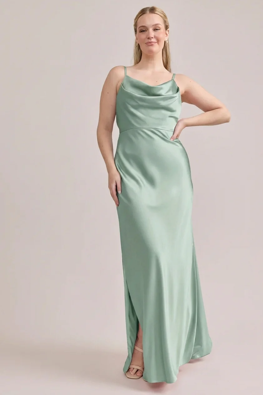 Nadia Satin Dress | Made To Order - Image 151